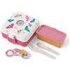 monbento - Porta Sandwich Bambini Snacky rosa Birds - Porta Pranzo Bambini per Panino Integrale - Posate Incluse - Porta Merenda Personalizzabile - Ideale per Scuola/Picnic - Senza BPA - Uccelli