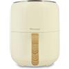 MENASTYL - Friggitrice ad aria calda da 4,5 l Colorama Cream con Manico in Legno - 6025004