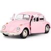 imtfzct 1/36 Volkswagen Beetle 1967 modellino auto in metallo leggero per bambini, modellino auto con funzione Pull Back, pezzo da collezione auto giocattolo, regalo per bambini (rosa)