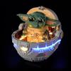 BRIKSMAX 2.0 Kit di illuminazione a LED per Lego-75403 Grogu con Passeggino a levitazione - Kit di luci a LED innovativo compatibile con il set di costruzione Lego Star Wars - Set Lego non incluso