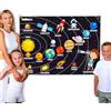 LUDAZON Sistema Solare in Italiano, REGALI DI NATALE Bambini 3 4 5 6 7 8 Anni, Idee Regalo Bambino Bambina, Puzzle Planetario Interattivo, Gioco Pianeti Montessori, Giochi Educativi, Guarda il Video