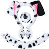 XEPST Dalmata Costume Set, orecchie di cane e coda Set con dalmata orecchie fascia e coda di cane per animale Costume Cosplay di compleanno di Halloween di Carnevale, in bianco e nero