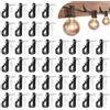 Sertay 40 Pezzi Gancio Vite Interno-, Luci Natale Gancio, Viti Gancio Muro, Ganci Vite Esterni Piante, Ganci Vite Luci Giardino, Adatto per Appendere Strumenti, Stoviglie, Accessori