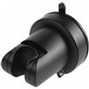 Foyods Supporto per soffione doccia con ventosa, supporto per doccetta rimovibile,Supporto per soffione doccia senza foratura,Supporto universale regolabile per soffione doccia in plastica ABS (nero)