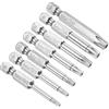 CoCud magnetici Torx Punte, T10-T40 Testa 1/4 Esagonale Gambo 2 Lunghezza, S2 Acciaio 5 Punta Antimanomissione Stella Avvitatore Punte Elettrico Avvitatori), 7-Pezzi