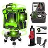 Iriisy Livella Laser Autolivellante 360° Laser verde 3D Livella Laser Ricaricabili Laser Orizzontale Verticale Strumento di Livellamento (12 linee)