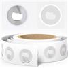 joonnair 50 Pezzi 25mm Ntag215 Etichette NFC Tag Nfc Programmabili Chip Programmabili da 504 Byte Autocollanti Riscrivibili, Compatibili con Tutti I Dispositivi NFC e Smartphone Android IOS