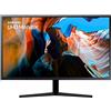 Samsung Monitor U32J590 Monitor UHD/4K 32'' per Console Gaming con Base a Doppio Snodo, 3840x2160, 60 hz, 4 ms, HDMI, 1.07 Milioni di Colori Supportati