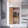 DEGHI Cappottiera reversibile 125x200h cm rovere gold cannettato - Judith