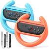 FYOUNG Manopola per volante per controller Nintendo Switch 2, accessori ergonomici da corsa per Joycon 2, confezione da 2 impugnature per Mario Kart 8 Deluxe Switch Games