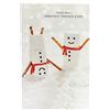 UK Greetings Fun Snowman fotografica Friends biglietto di Natale