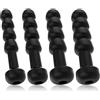 Roluck Set di Dilatatori Uretrali per Uomo, Catetere in Silicone per Dilatatore Uretrale, Sex Toys SM per Uomo con Massaggio Prostatico di Diverse Misure, Perline per Catetere Uretrale (Set da 4)