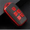 RELL CASES Custodia per chiave elettronica RC in TPU per Jaguar XF, XE, XJ, XEL, XFL C-X16, F Pace & Land Rover Discovery Freelander Sport, Defender, Evoque, Velar, Vogue 5 pulsanti Smart Key Signal (rosso)