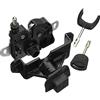 VHEUHZ Cofano serratura a cilindro con 2 chiavi cofano serratura e serratura set completo di blocco e chiusura compatibile con Ford Transit MK7 2006-2011 6C1A16D748AB 8T1A16700AA