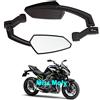 MISS MOLY Moto Specchietto Retrovisore, 8mm 10mm Street Bike Specchi per Z900 Z1000 Z750 Z300 ER-6N (Nero)
