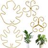 HINGTAI Supporto per stelo di piante in metallo da 4 pezzi, stabilizzatore per monstera, supporto riutilizzabile, diverse dimensioni, accessori per la crescita di piante da esterno e da interno, per piante
