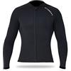 HUIOP 2mm Neoprene Uomo Donna Top da Sub con Cerniera Frontale Mute Giacca a Maniche Lunghe Top Muta per Snorkeling Diving Surf Sport Acquatici Nuoto,Muta