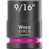 Wera 05005519001 8790 B - Inserto per chiave a bussola con attacco da 3/8, 9/16 x 30 mm