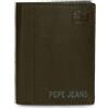 Pepe Jeans Cortland Portafoglio Verticale Verde 8,5 x 10,5 x 1 cm Pelle by Joumma Bags