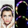 YUNYODA Cerchietto luminoso per capelli da donna, 2 pezzi, a LED, luminoso, per festival luminoso, per donne e ragazze, feste, festival, matrimoni