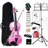 Aileen MUSIC Aileen, violino per studenti e principianti (rosa, 4/4 dimensioni standard)