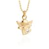 fish Collana Per Bambina Con Pendente Angelo E Cristalli Chiari In Oro
