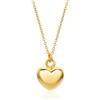 MIORE Collana Donna con Catena da 45 cm in Argento 925 Placcato Oro 18 Carati e Ciondolo Cuore, Anallergica, Made in Italy, Confezionata in un Elegante Portagioie