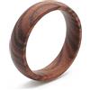 fablano Anello in legno da 6 a 8 mm [100% naturale] - anello naturale per uomo e donna - fede nuziale - anello di fidanzamento - fatto a mano in vero legno - gioielli sostenibili, 50 (15.9mm), Legno