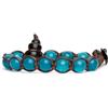 VLNET | Bracciale Tamashii Originale Tibetano | pietre naturali e Calabash in Shungite | Unisex Taglia Unica | Benedetto dai Monaci Tibetani (giada verde lago)