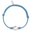 Mabina Gioielli - Bracciale Uomo - Bracciale con cordino azzurro e aulite - 533749
