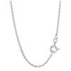 NKlaus 45cm Collana con catena ad ancora in argento 925 placcato diamante larga 1,70mm 8107