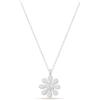 Einzelstück® Collana Daisy con ciondolo margherita, in argento Sterling 925 placcato oro, anallergico e senza nichel (collana Daisy in argento), 42 cm, Argento sterling, Zirconie sintetico
