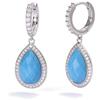 MABINA GIOIELLI - Orecchini Donna - Orecchini in argento con pendente in turchese - 563583