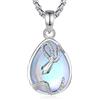 INFUSEU Collana Serpente Cristal Collane Cristallo Animale Ciondolo Pietra di Luna Gioielli Ciondolo Yoga Fortunato Gotico Regalo per Le Donna Uomo