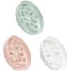 PTOBER Ciotole per Gatti Anti Ingozzamento - Ciotola Gatto in Melamina a Lenta Alimentazione - Fiori Labirinto - Lavabili in Lavastoviglie - Set da 3 (Bianco, Rosa e Verde)