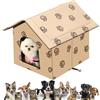 WIYETY Casetta per Gatti da Esterno Resistente all'Inverno Impermeabile Grotta per Gatti: WIYETY 40x35x38cm Casetta per Gatti Pieghevole per Cani Piccoli Gatti, Calda Grotta per Cani Lavabile Casetta per