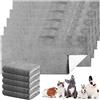 Panelee 10 Tappetini Assorbenti Impermeabili per Pipì di Piccoli Animali Tappeto per Gabbia di Porcellini d'India Traversine Lavabili per Dormire Fodera per Coniglio Cavie Criceti (13 x 30 Pollici)