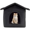 Generico Cuccia Gatti Impermeabile - Cucce Per Cani Isolate,Accessori per Animali Domestici Recinto Antiscivolo per Campeggio Inverno Balconi Gatti Randagi