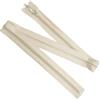 Aerzetix - Set di 6 Cerniere Lampo a Spirale N°5 75cm separabili con cursore Decorativo per Cucito Artigianato Abbigliamento Borse | in Metallo Nylon Poliestere | Colore Beige Chiaro
