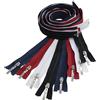 Aerzetix - Set di 8 Cerniere Lampo a Spirale N°5 80cm separabili con cursore Decorativo per Cucito Artigianato Abbigliamento Borse | in Metallo Nylon Poliestere | Colore Bianco Nero Rosso Blu Scuro
