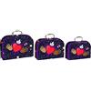 DKD Home Decor - Set di scatole decorative in metallo (3 pezzi) (28 x 9,5 x 20 cm) (Referenza: S3017598)