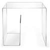 Web Convenienza Tavolino di Design in Plexiglass - Seis Table Tavolino Trasparente - Tavolino Soggiorno, Ingresso, Studio, Ufficio e Sala d'attesa