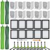 APZOVO Ricambio per iRobot Roomba i7 i7+ i1 i1+ i2 i2+ i3 i3+ i4 i4+ i6 i6+ i8 i8+ E5 E6 E7 J7 J7, per Combo i5 i5+ J5 J5+ J6 J6+, 4 Spazzole in Gomma, 10 Filtro, 10 Sacchetto, 6 Spazzola Laterale