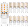AGOTD G9 LED caldo 3000K lampadina LED 3W equiv 30W 40W alogena risparmio energetico G9 no scintillio non dimmerabile 10 pezzi