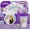 Stor Set da tavola per bambini, riutilizzabile, adatto al microonde, composto da bicchiere, piatto, ciotola e posate di Frozen