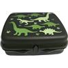 Tupperware Contenitore per panini quadrato con cerniera e chiusura (verde DInosauri)