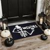 Yesmoyhe Tappetino Halloween, 60 * 40cm Zerbino scheletrate, divertente Tappeto Horror, tappetino di benvenuto per Halloween, Mode Zerbino con scheletrate per Halloween, per bagno, cucina decorazione