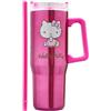 Get Trend Hello Kitty Sanrio Borraccia Termica con Cannuccia e Manico 940 ml, Tazza Termica in Acciaio Inox Isolata a Doppia Parete (Rosa Hello Kitty)