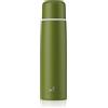 SANTECO Thermos in acciaio inox, 1 l, doppia parete, isolata sottovuoto, per bevande calde e fredde, 1000 ml, a prova di perdite, senza BPA, coperchio come tazza