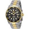 Invicta Pro Diver 30023 Orologio da Uomo - Impermeabile - Analogico - Movimento Quarzo - acciaio inossidabile con quadrante nero - 43mm